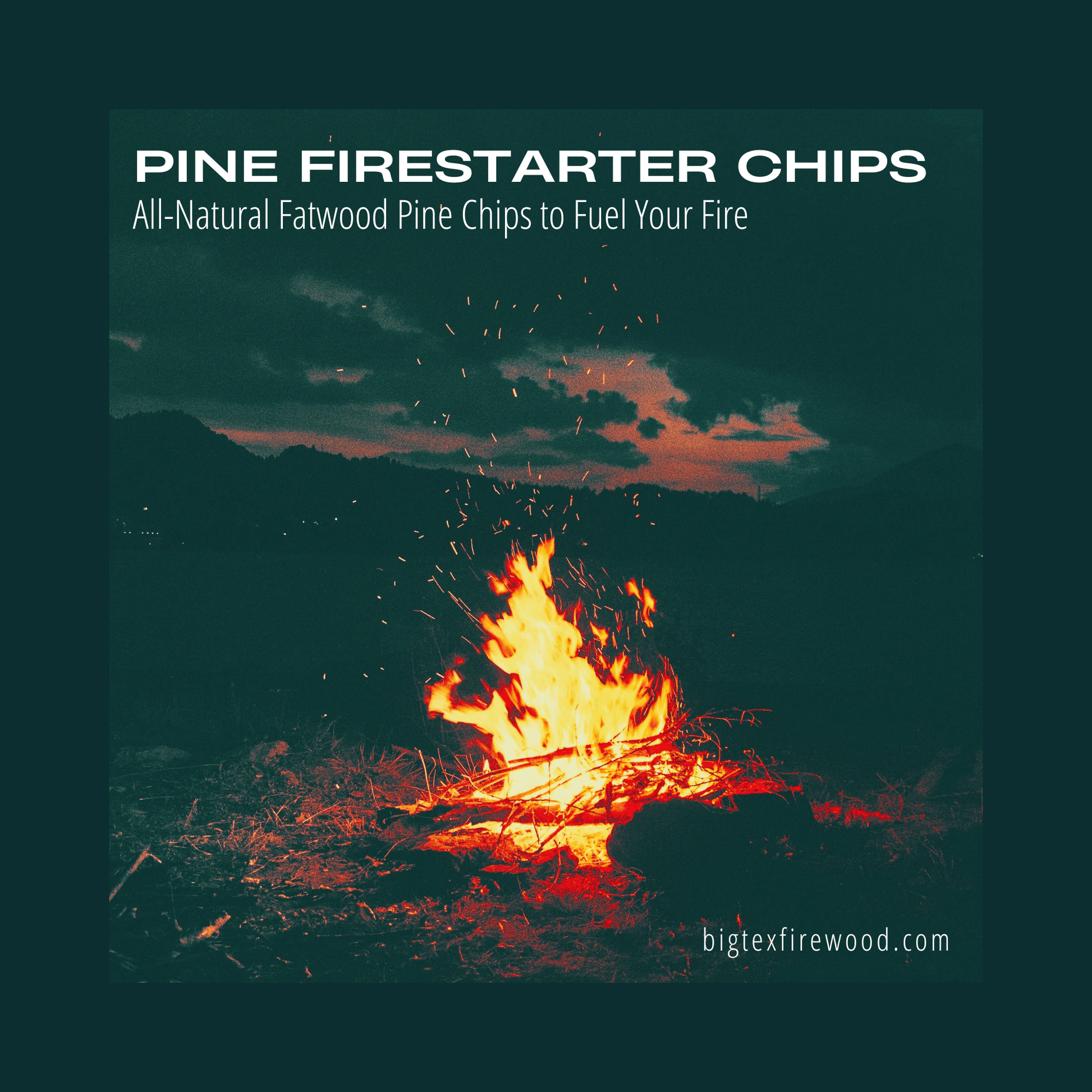 Fatwood Firestarter Chips, 6 Pounds of All-Natural Pine - Big Tex Firewood -  fatwood, fatwood chips, fire starter, fire starter chips, firestarter, pine chips